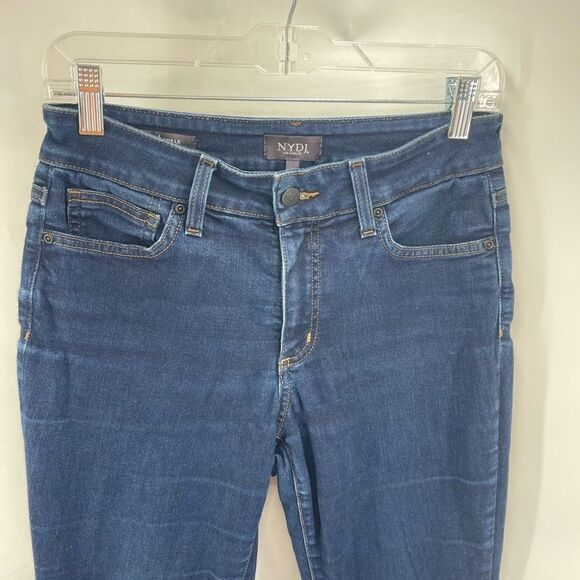 NYDJ Womens Alina Ankle Jeans Skinny Stretch Denim Medium Wash Blue Size 6 - Picture 7 of 14